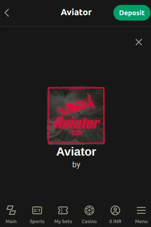 Aviator on Parimatch