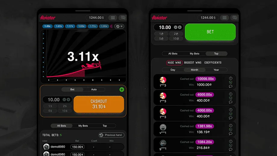 Betting in Avaitor